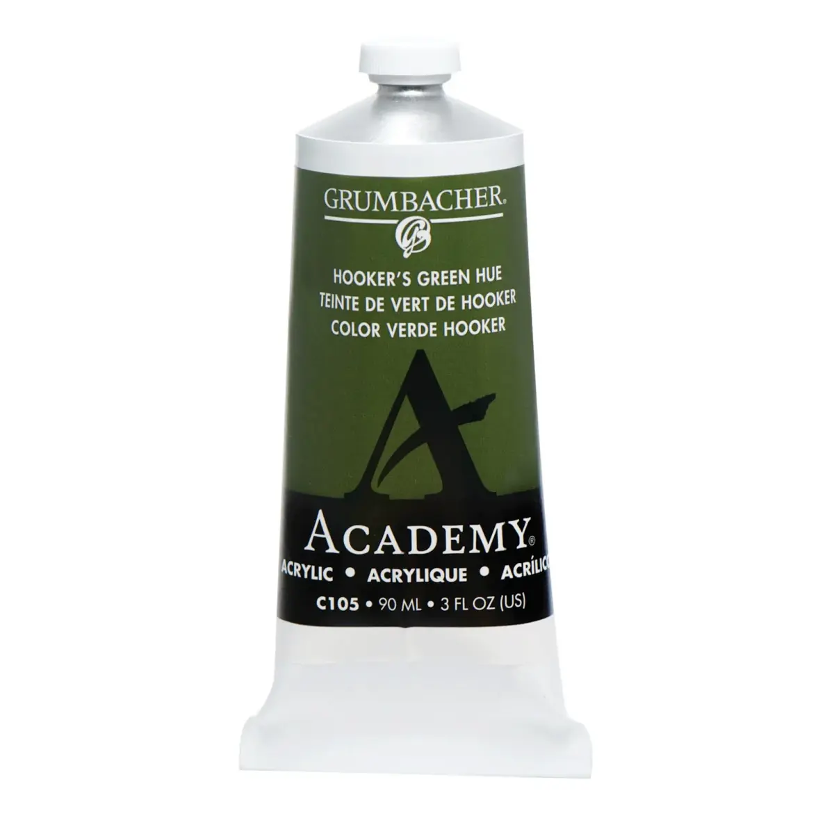 Grumbacher Academy Acrylic Paint, Gloss, 90ml (3.04 Fl Oz) | ASTM Lightfastness 1-Excellent - main product image