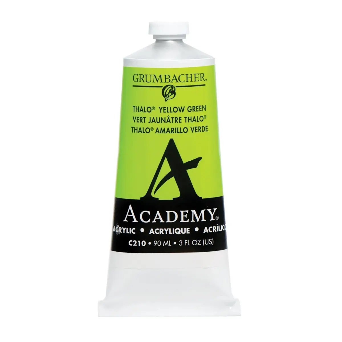 Grumbacher Academy Acrylic Paint, Gloss, 90ml (3 Fl Oz) | ASTM Lightfast 1-Excellent - main product image