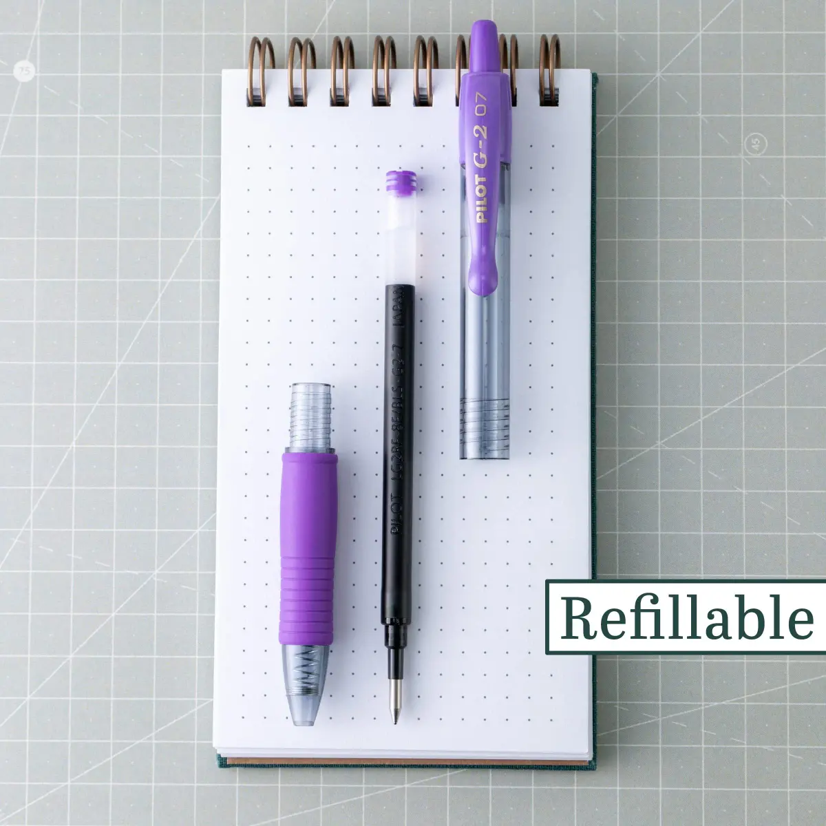 Pilot G2 Premium Gel Roller Pens, Fine Point 0.7 mm, Purple Ink, Pack of 12 | Smooth Ink Flow Writing Instrument - view 2