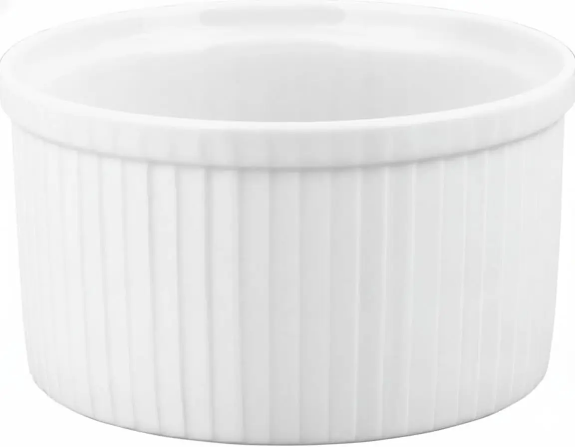 Pillivuyt Porcelain Soufflé Dish 6-Cup | Classic French Bakeware for Oven & Table - main product image