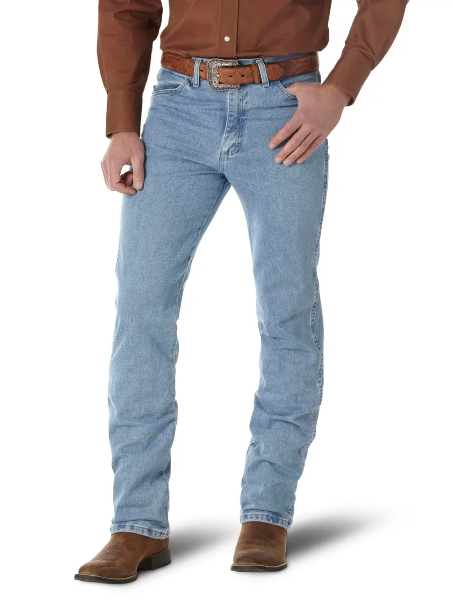 Wrangler Men's 0936 Cowboy Cut Slim Fit Jean, Antique Wash, 28W x 32L | Authentic Western Style Denim - main product image