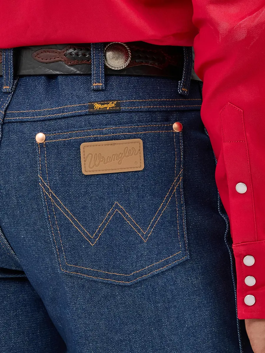 Wrangler Men's 0936 Cowboy Cut Slim Fit Jean, Rigid Indigo, 29W x 30L | Authentic Western Style Fit - view 3