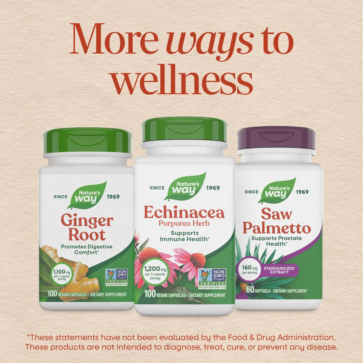 Nature's Way Echinacea Purpurea Herb Capsules 180ct | 1200 mg per Serving for Immune Support - view 8