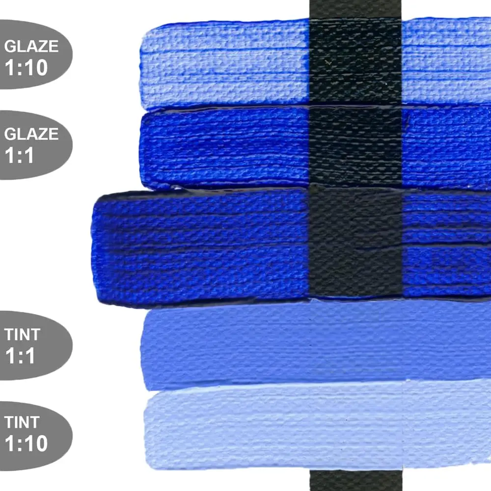 GOLDEN Heavy Body Acrylics, Ultramarine Blue, 2 fl. oz. Tube | Thick, Water & UV Resistant Artist Paint - view 4