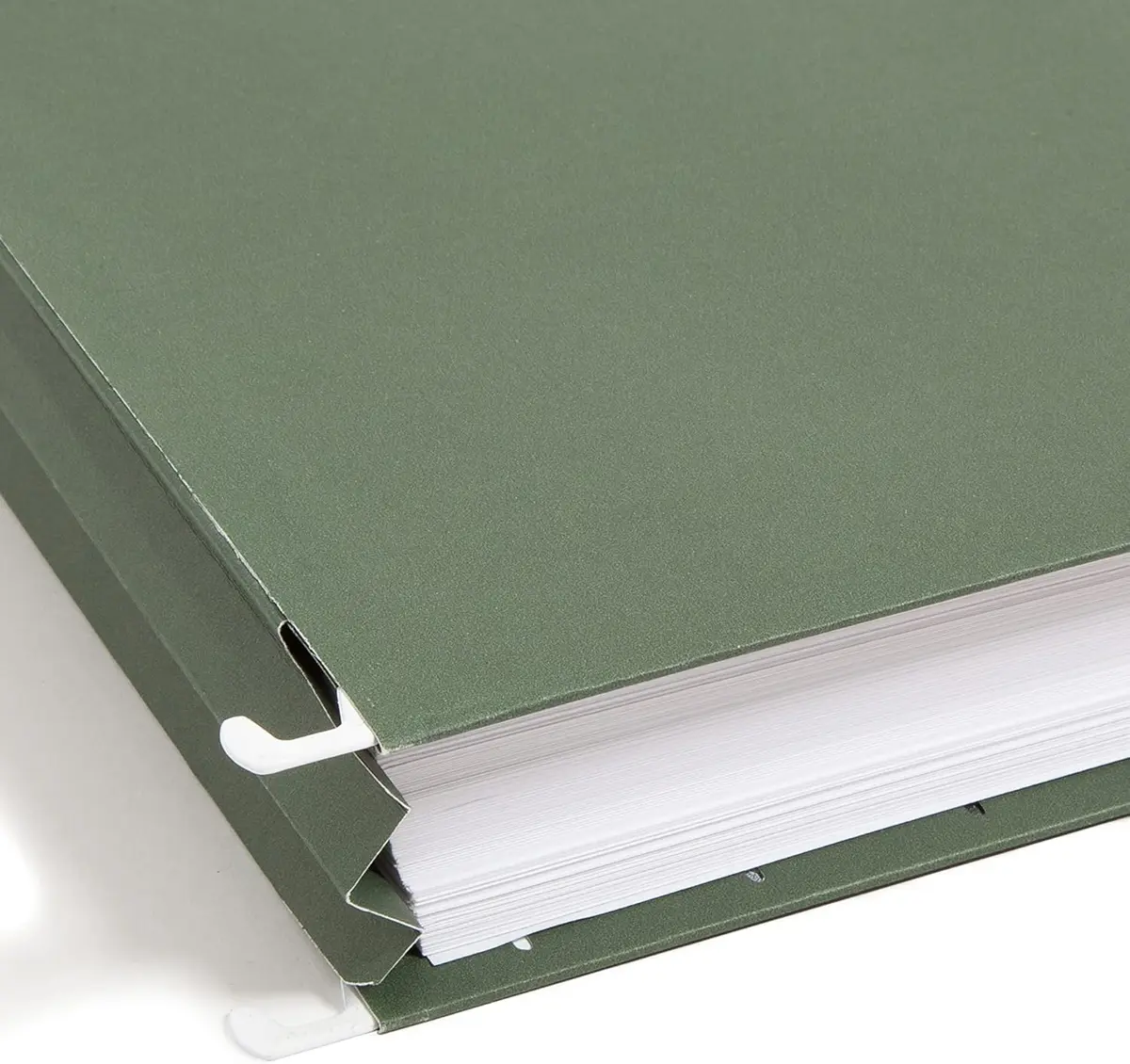 Smead Hanging File Pockets with Full-Height Gusset, 1.75" Expansion, Letter Size, Standard Green, 25 per Box | 11.75" W x 9.25" H - view 3