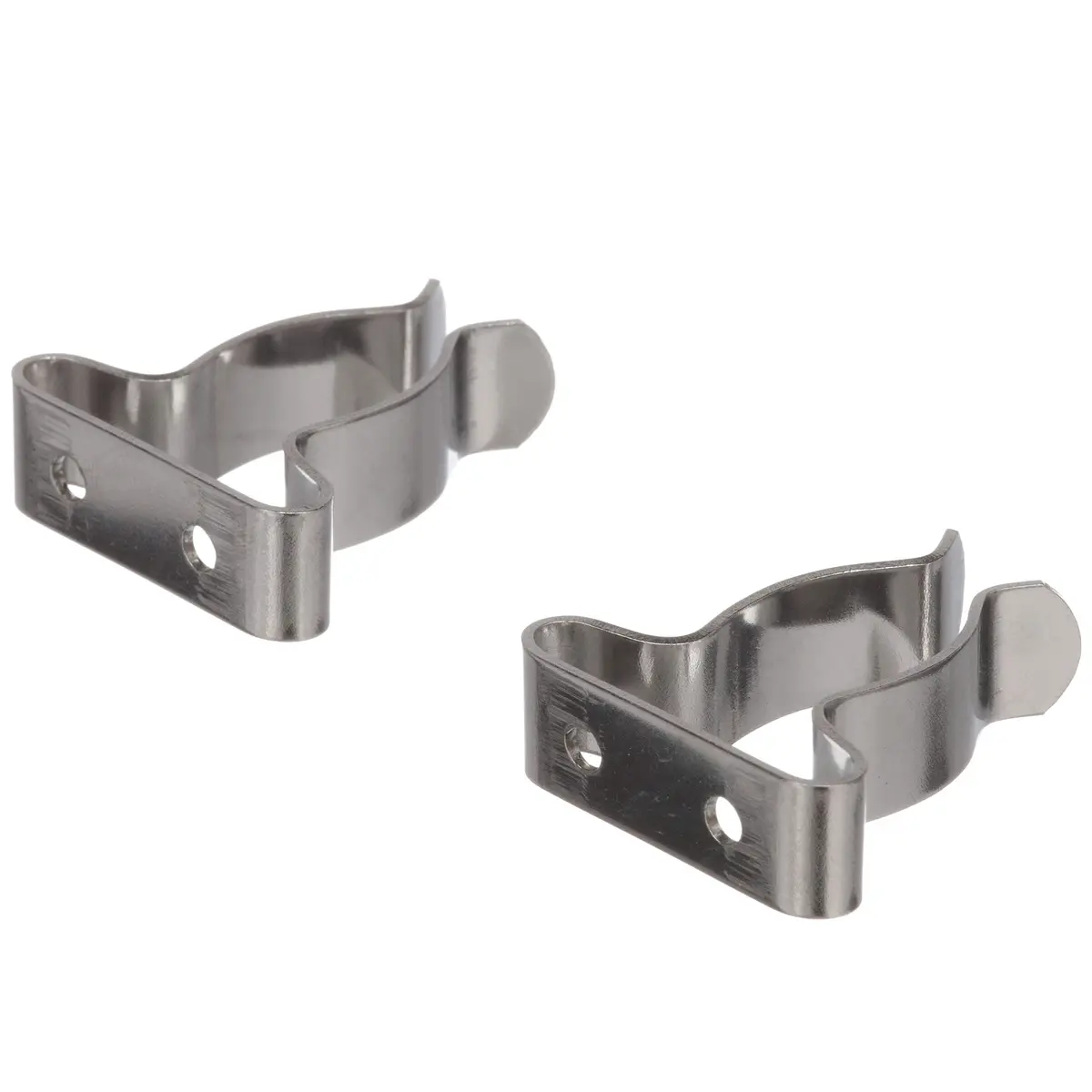 Seachoice Spring Clamps, Pack of 2, Polished Stainless Steel, 5/8-1.25 In. | Securely Holds Boat Hooks, Hoses, and Gaffs - main product image