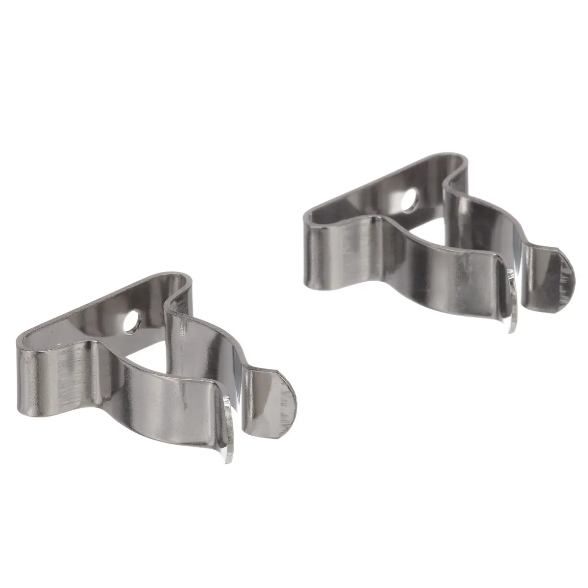 Seachoice Spring Clamps, Pack of 2, Polished Stainless Steel, 5/8-1.25 In. | Securely Holds Boat Hooks, Hoses, and Gaffs - view 2