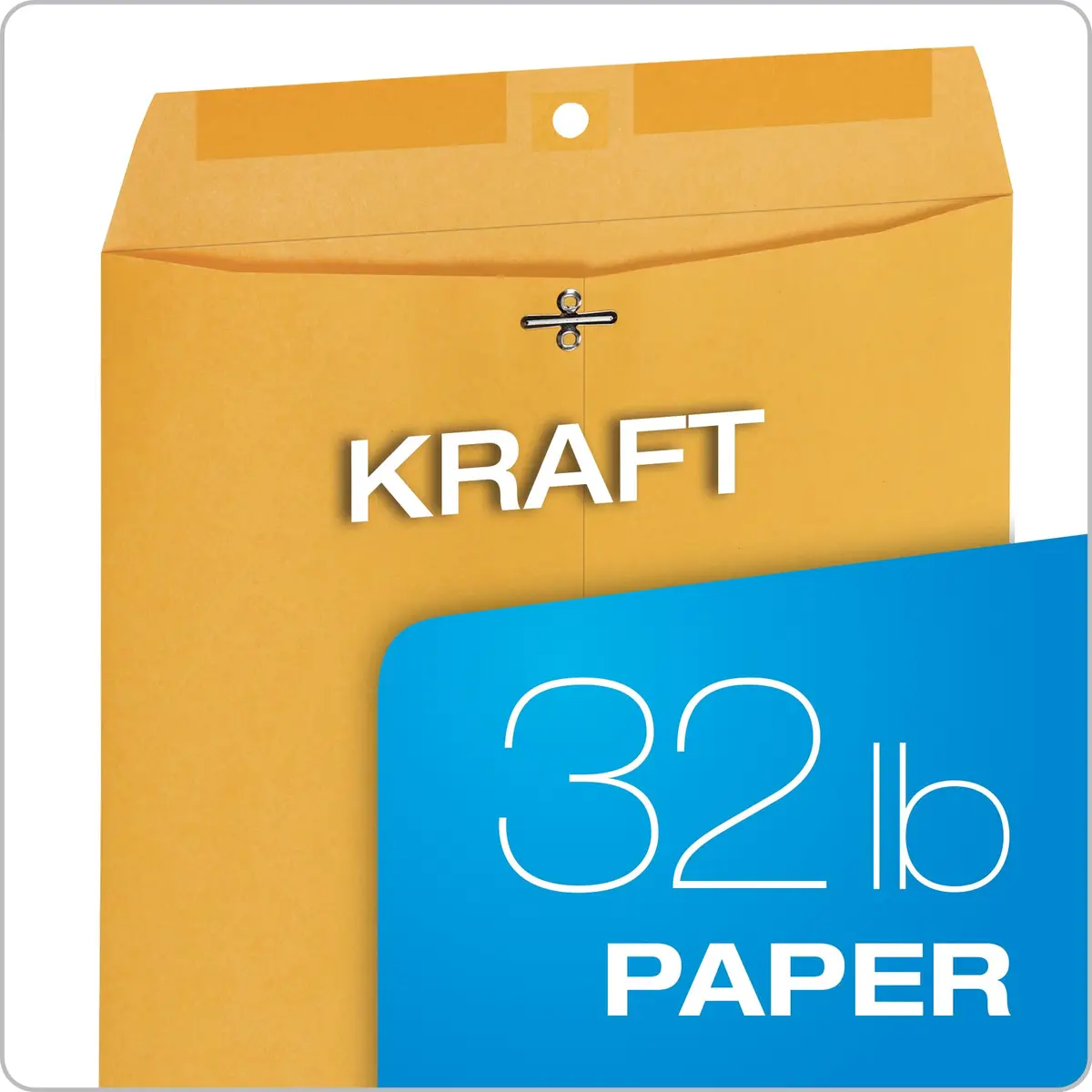 Quality Park 10" x 13" Clasp Envelopes Heavy 32 lb Brown Kraft | Durable Office & Mailing Staple - view 5