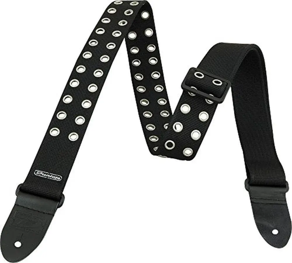 Jim Dunlop D3819BK Black Grommet Strap | Adjustable 38"-65" (96.5-165cm) Heavy Duty Guitar Strap - view 4