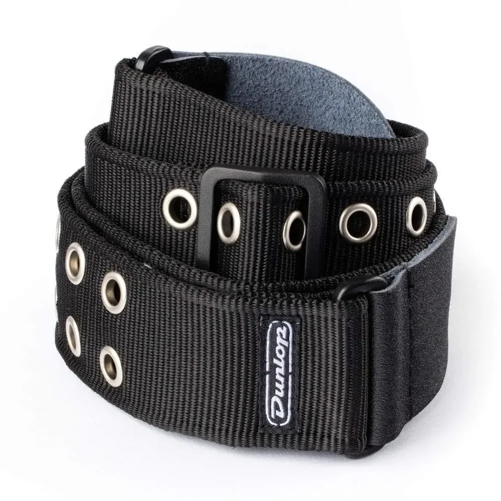 Jim Dunlop D3819BK Black Grommet Strap | Adjustable 38"-65" (96.5-165cm) Heavy Duty Guitar Strap - main product image