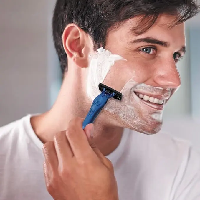BIC Comfort 3 Advance Disposable Razors for Men | Close & Soothing Shave, 4 Pack - view 2