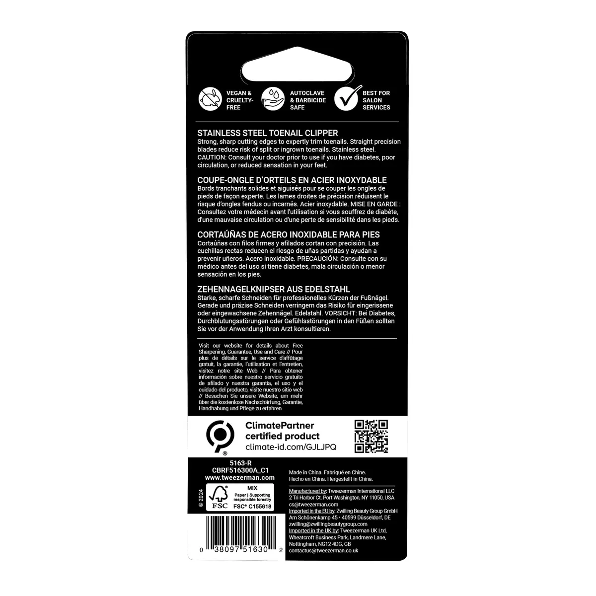 Tweezerman Toenail Clipper Stainless Steel | Precise, Durable & Easy to Clean - view 4