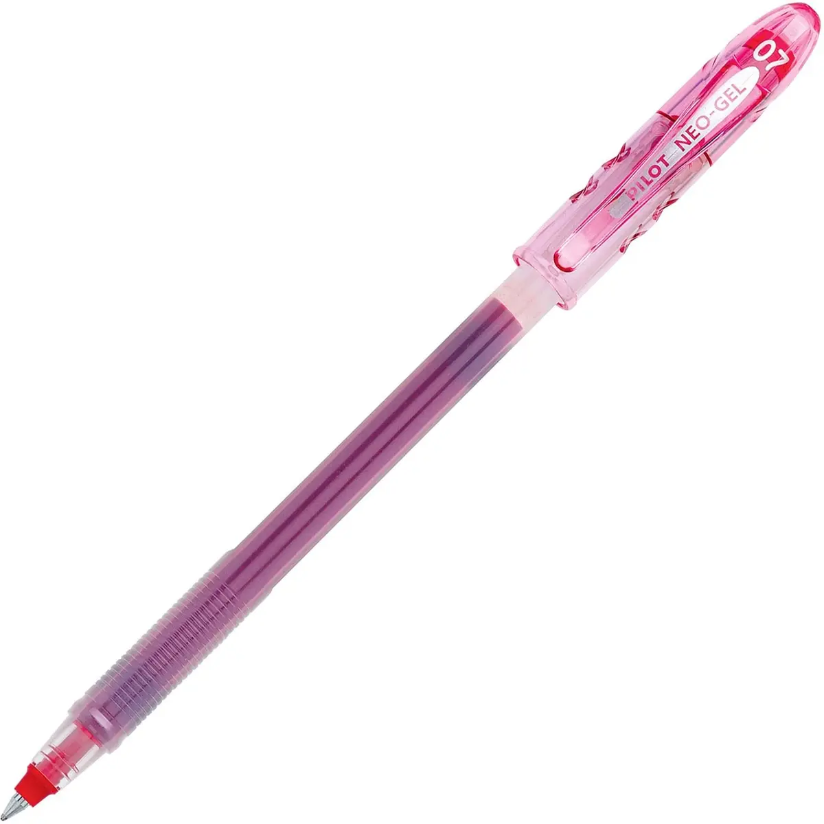 PILOT Neo-Gel Roller Ball Stick Pens, Red Ink, Fine Point, 12-Pack | Smooth Ink Flow for Students & Office - main product image