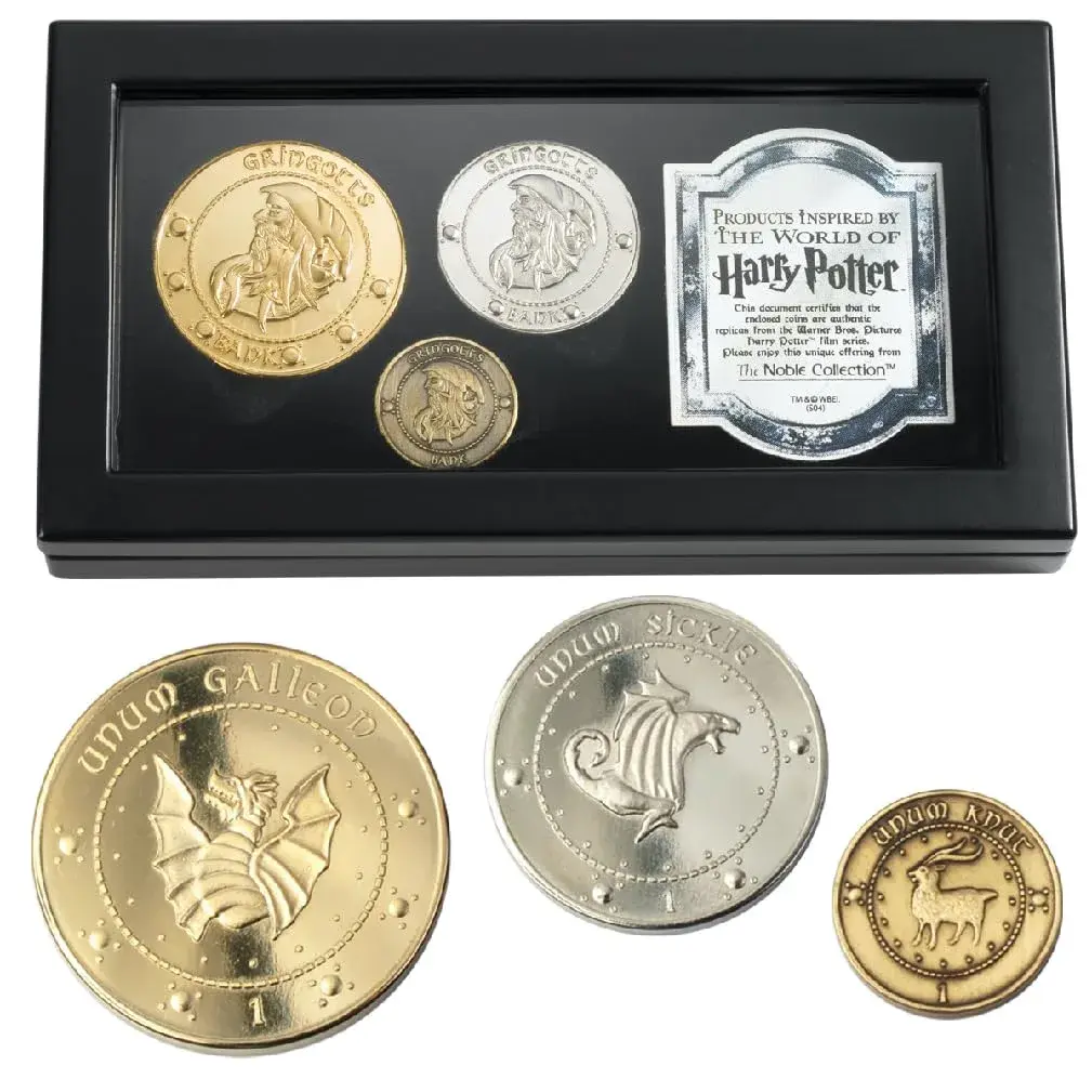 The Noble Collection Gringotts Bank Coin Collection | Harry Potter Replica Coins - main product image