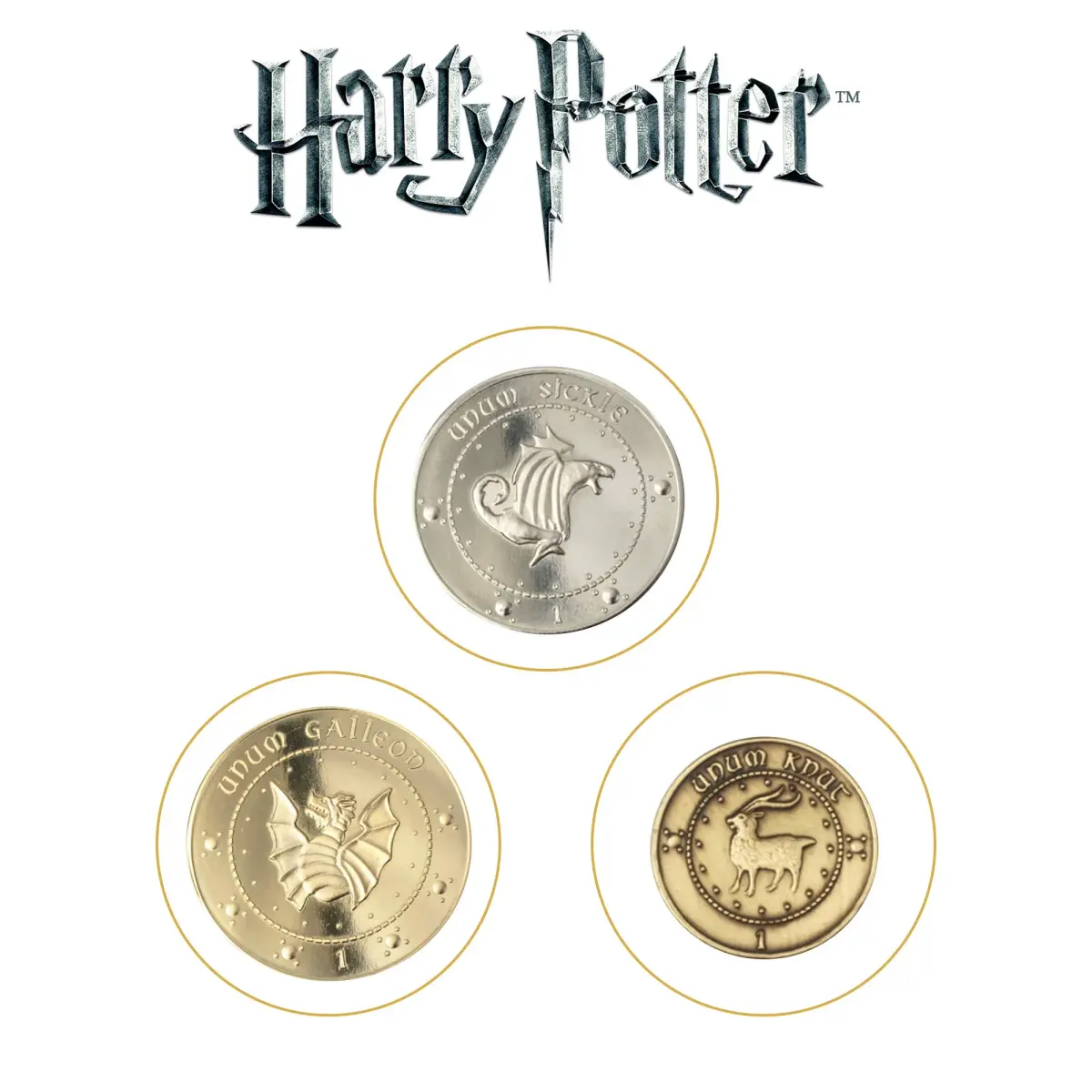 The Noble Collection Gringotts Bank Coin Collection | Harry Potter Replica Coins - view 5