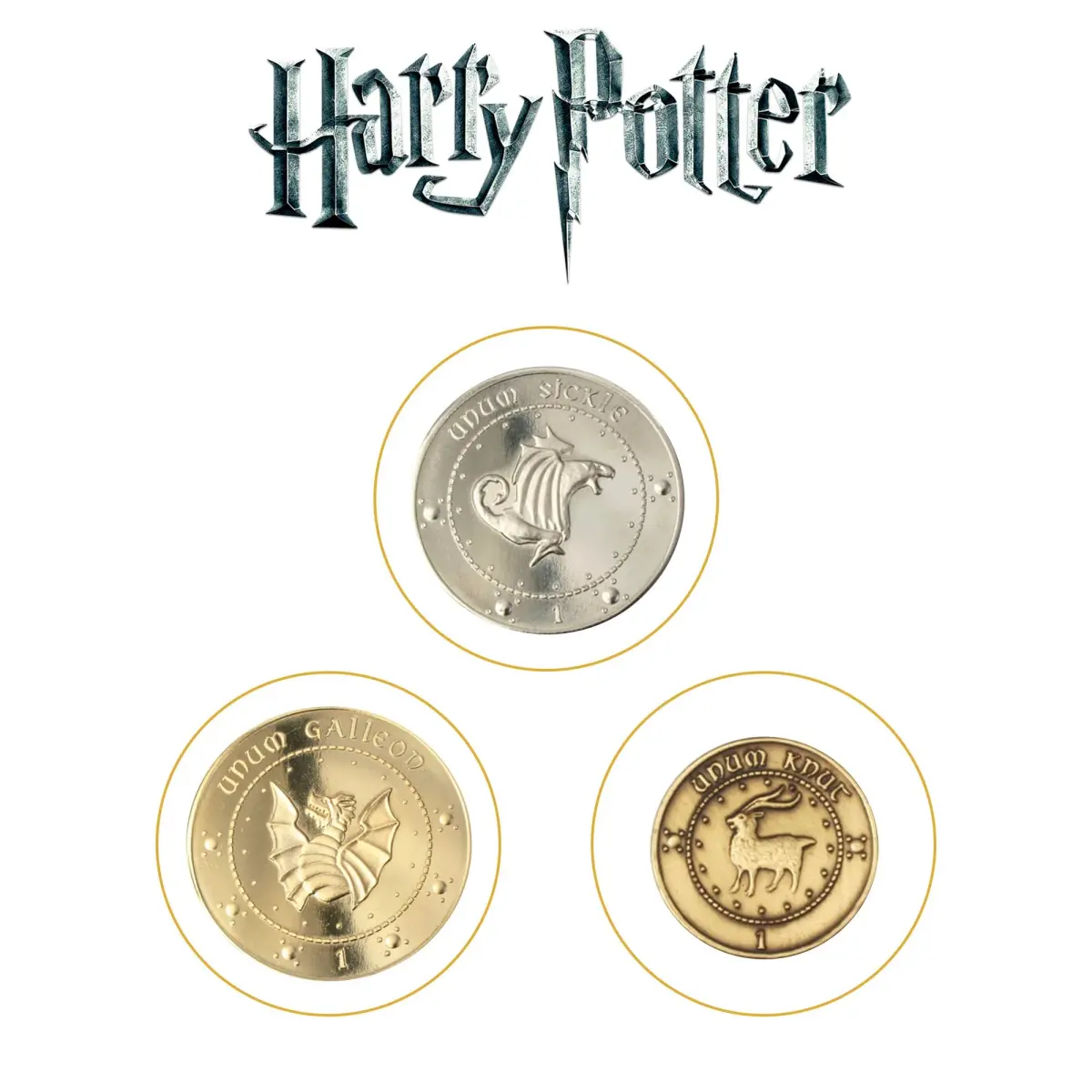 The Noble Collection Gringotts Bank Coin Collection | Harry Potter Replica Coins - view 4