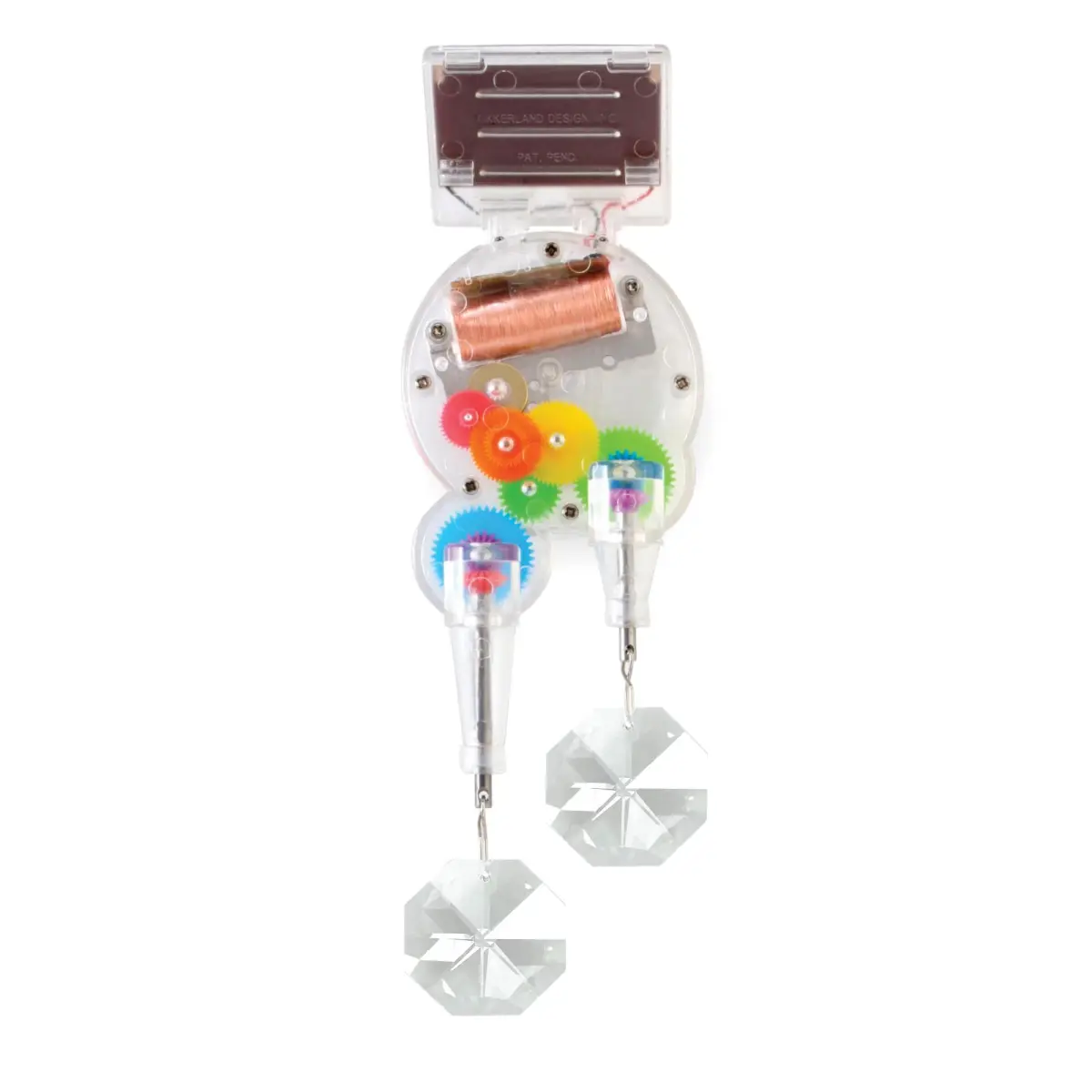 Kikkerland Solar Powered Rainbow Maker Prism Suncatcher 7 inches (17.78 cm) | Refracts Sunlight into Rainbows - main product image