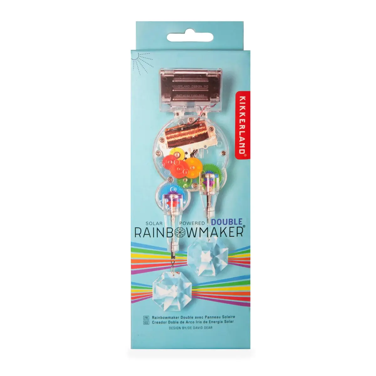 Kikkerland Solar Powered Rainbow Maker Prism Suncatcher 7 inches (17.78 cm) | Refracts Sunlight into Rainbows - view 8