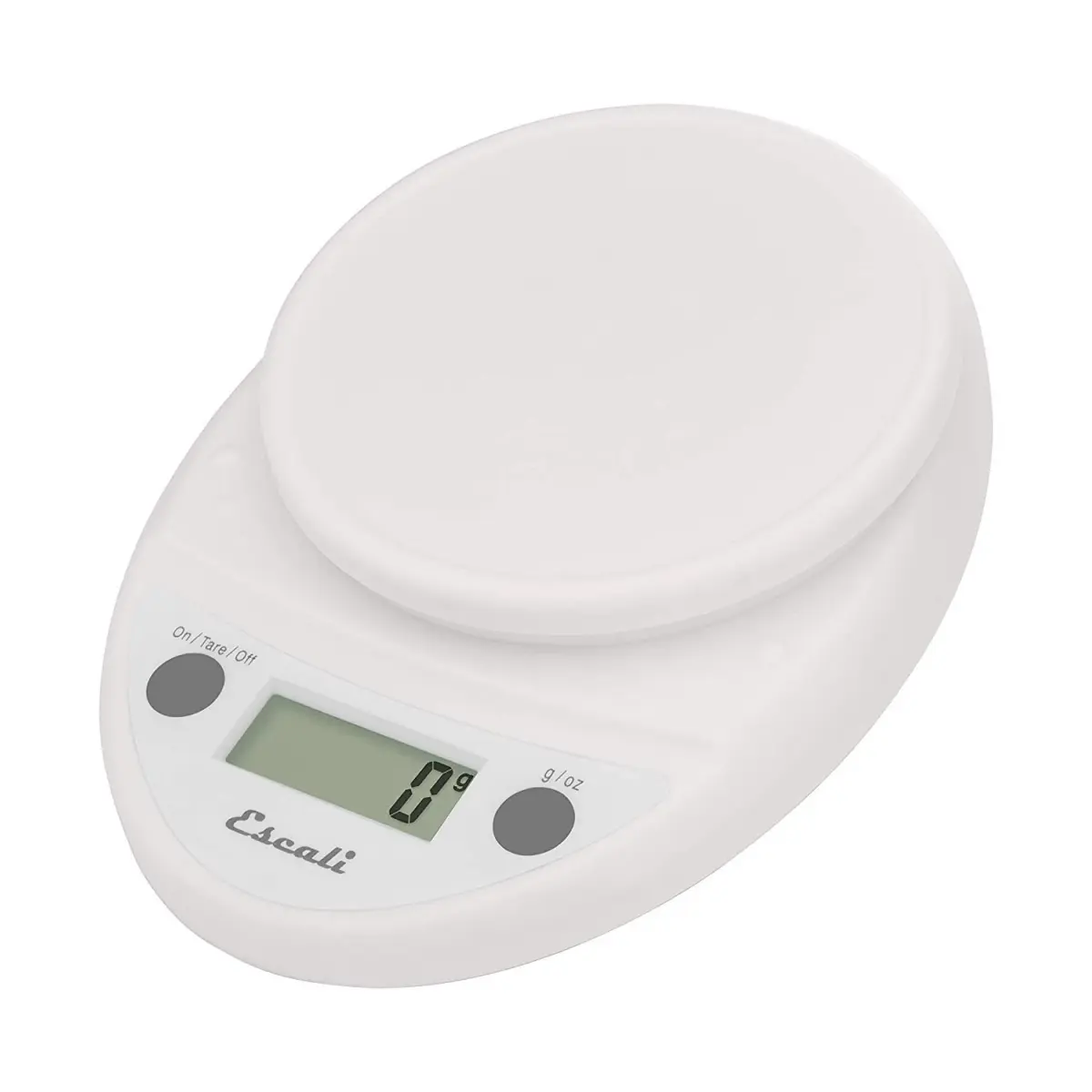 Escali Primo Digital Kitchen Scale White | Precise Weight Measuring & Portion Control (5kg/11lb) - main product image