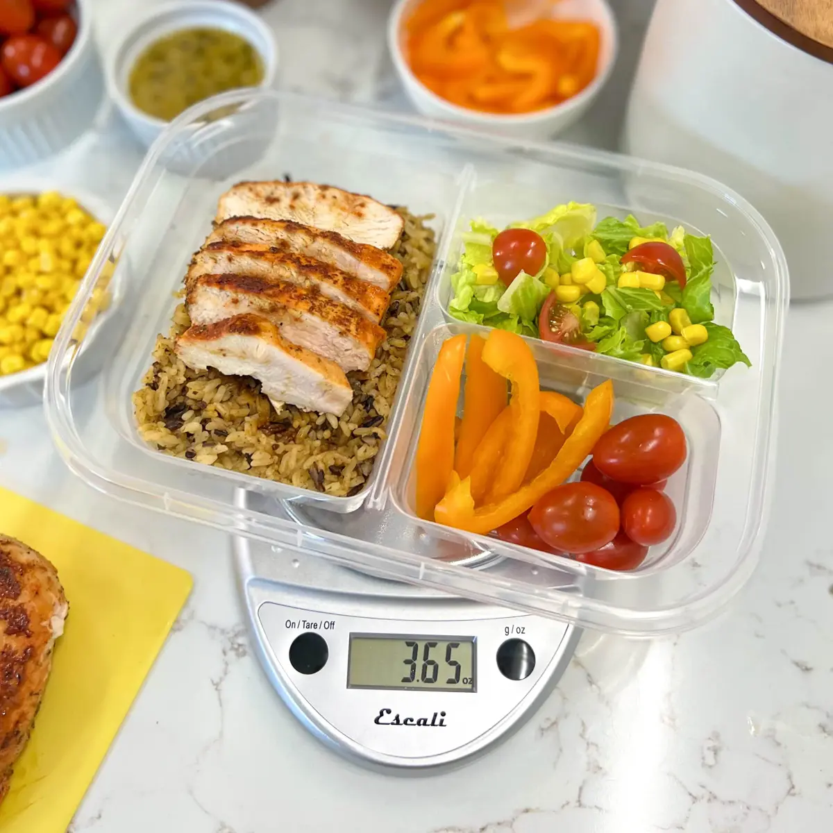 Escali Primo Digital Kitchen Scale with Tare Function, 5000g (11 lb) Capacity, Chrome | Precise Weight Measuring for Baking and Portion Control - view 6