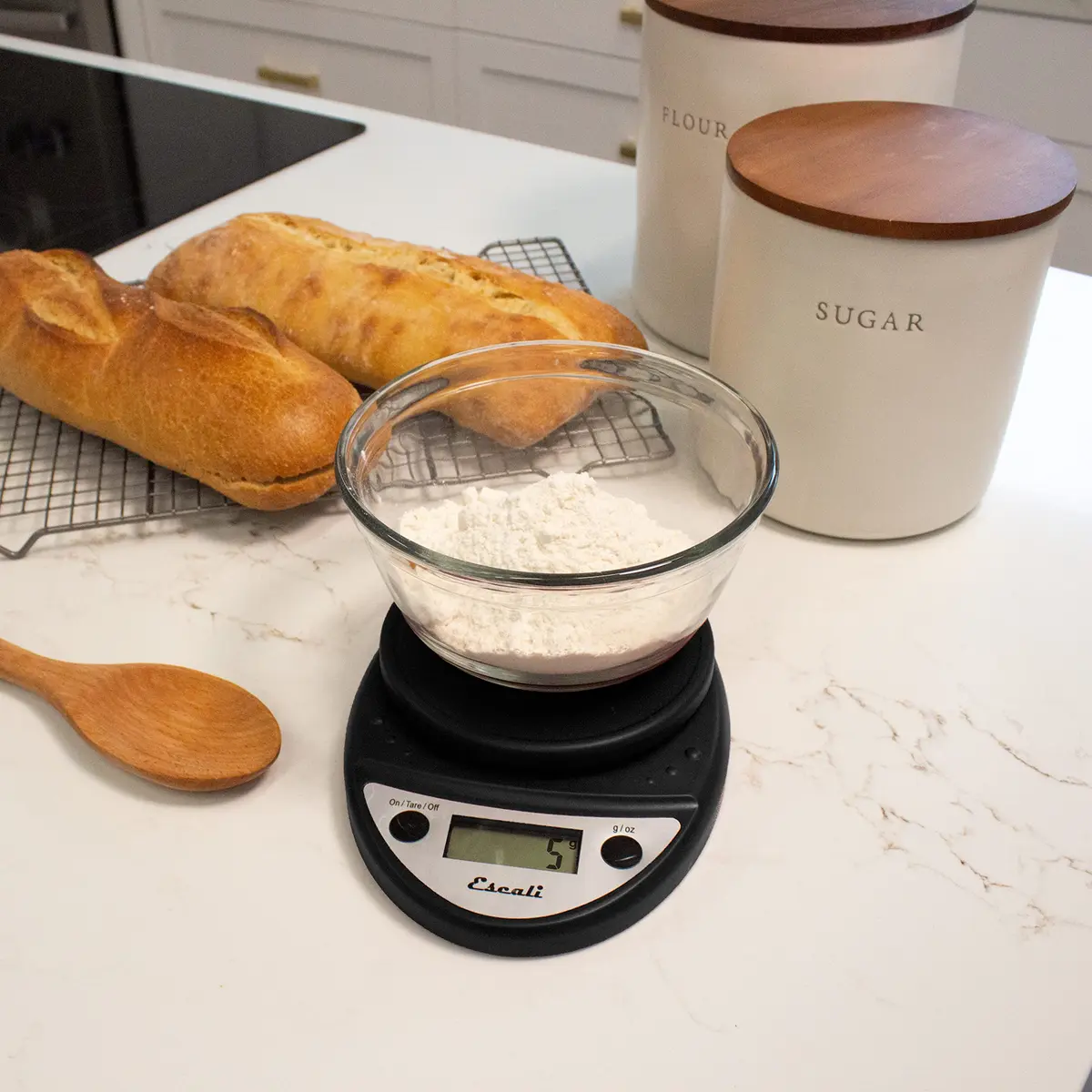Escali Primo Digital Kitchen Scale 5kg (11 lb) | Precise Weight Measuring for Baking and Portion Control - view 4