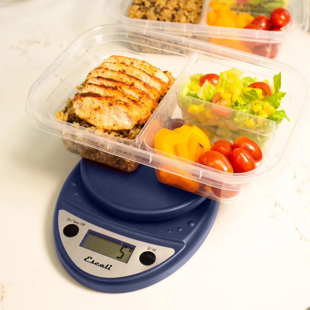 Escali Primo Digital Kitchen Scale with Tare Function & LCD Display, 5000g (11 lb) Capacity | Precise Portion Control for Baking - view 5
