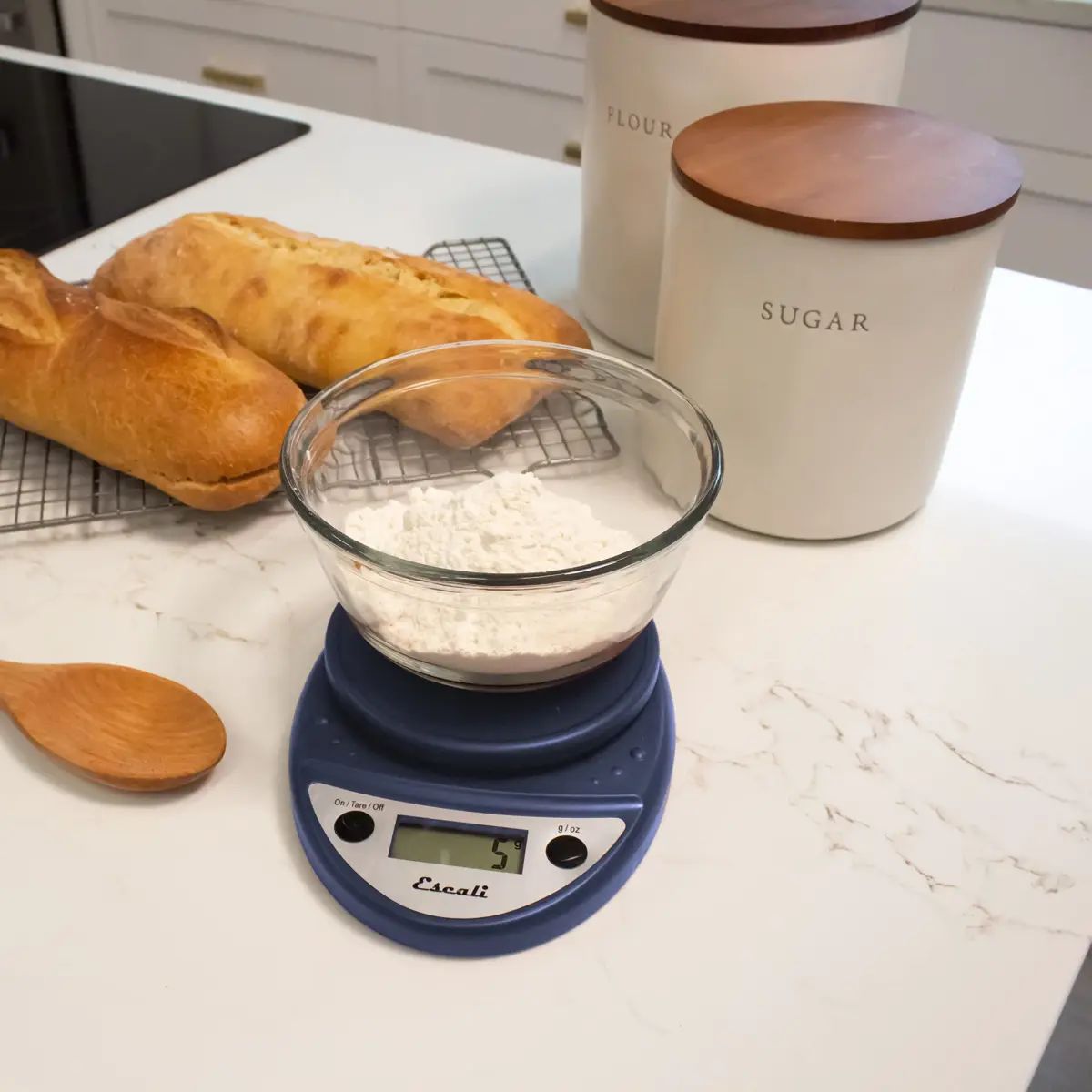 Escali Primo Digital Kitchen Scale with Tare Function & LCD Display, 5000g (11 lb) Capacity | Precise Portion Control for Baking - view 6