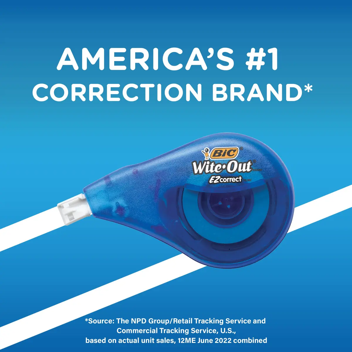 BIC Wite-Out EZ Correct Correction Tape 39.3 ft | Fast, Clean & Tear-Resistant Office & School Supply - view 6