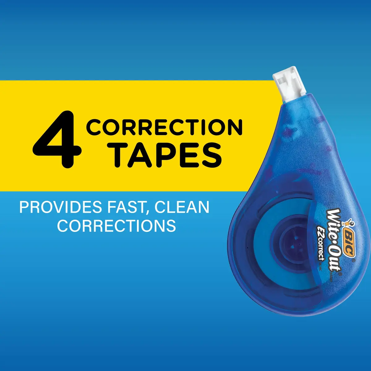 BIC Wite-Out EZ Correct Correction Tape 39.3 ft | Fast, Clean & Tear-Resistant Office & School Supply - view 2