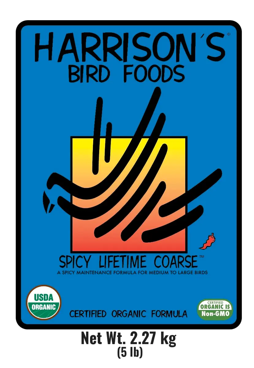 Harrison's Bird Foods Spicy Lifetime Coarse 2.27 kg (5 lb) | Certified Organic Non-GMO Parrot Food - view 2