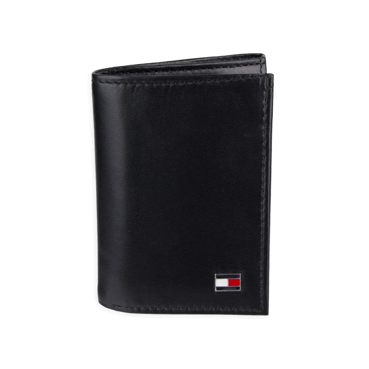 Tommy Hilfiger Men's Leather Trifold Wallet Oxford Black | Genuine Leather, 9+ Card Slots - main product image
