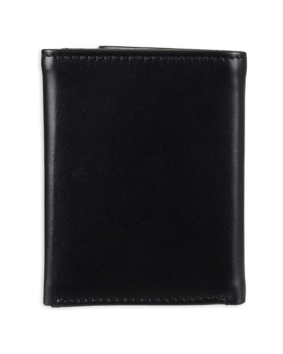 Tommy Hilfiger Men's Leather Trifold Wallet Oxford Black | Genuine Leather, 9+ Card Slots - view 3