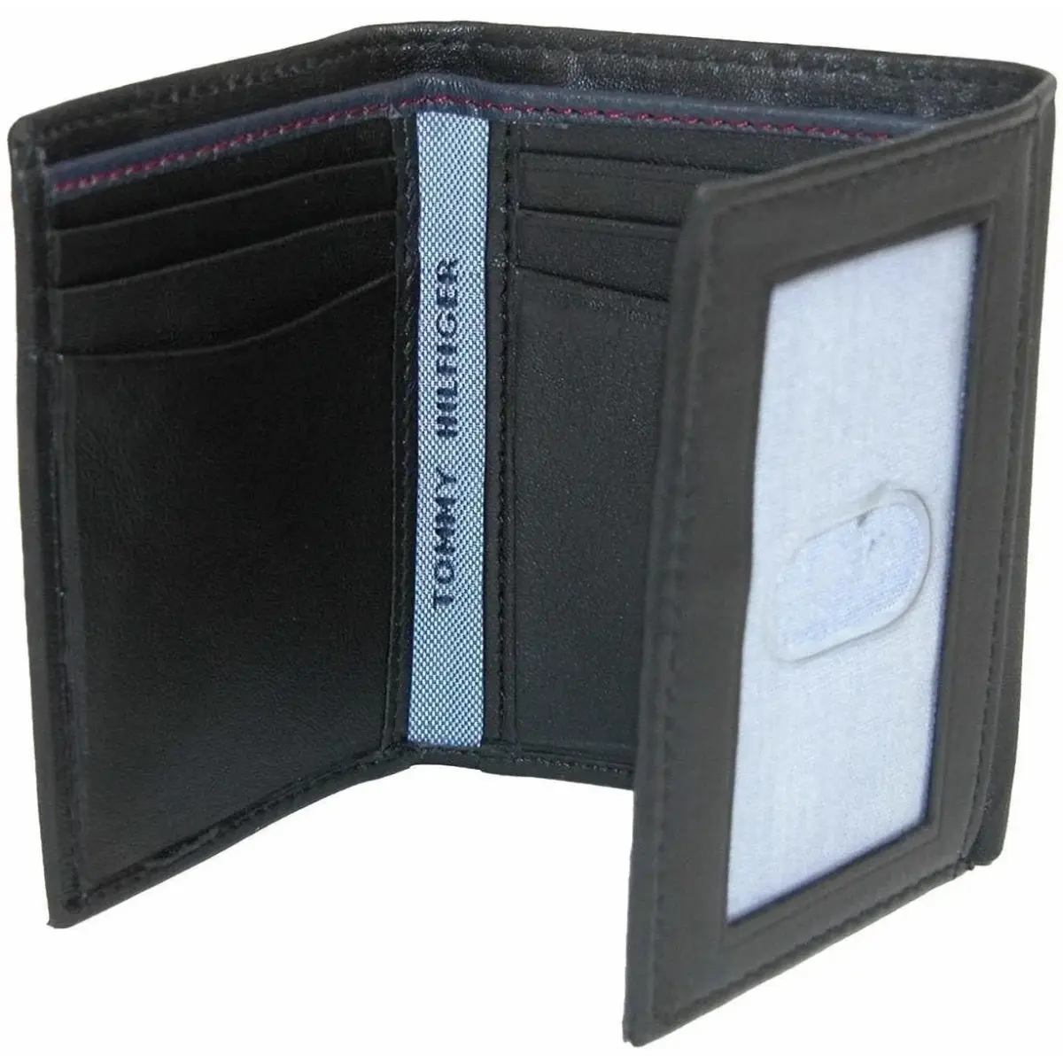 Tommy Hilfiger Men's Leather Trifold Wallet Oxford Black | Genuine Leather, 9+ Card Slots - view 4