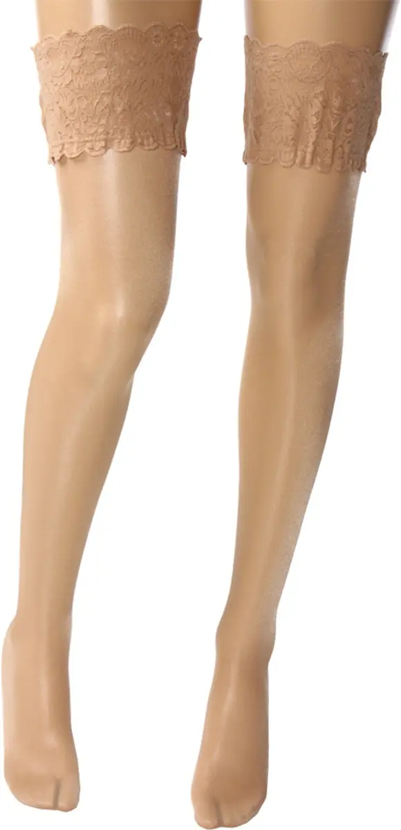 Wolford Satin Touch 20 Stay-Up Thigh Highs | Feminine Sheer Hosiery with Floral Lace (X-Small) - main product image