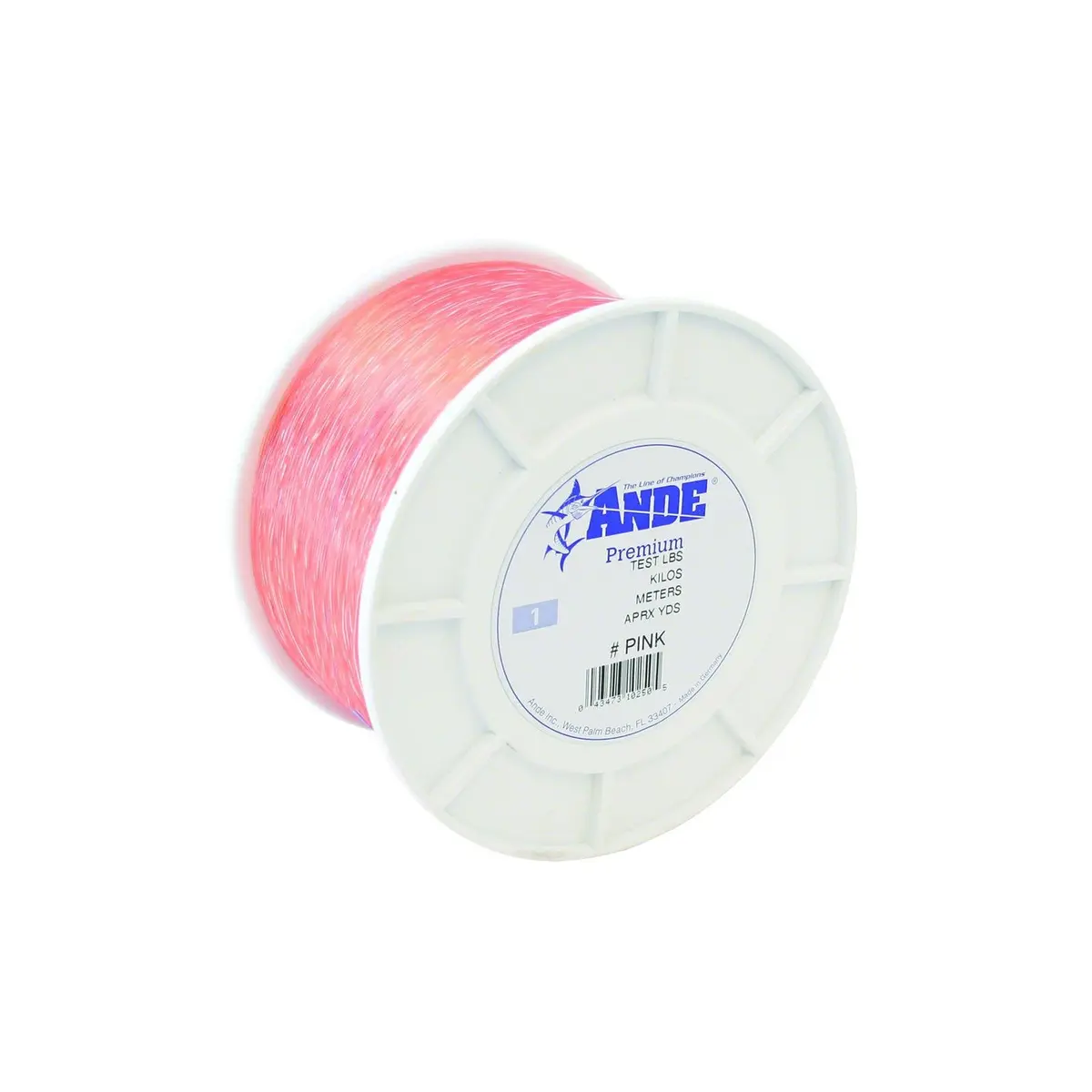 ANDE A1-40P Premium Mono | 40lb Test Nylon Fishing Line, Clear, 40lb, Monofilament, 1.25 lb package - main product image