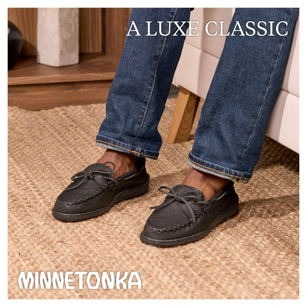 Minnetonka Moosehide Classic Moccasin 12 M US | Thick Moosehide Leather Casual Footwear - view 4