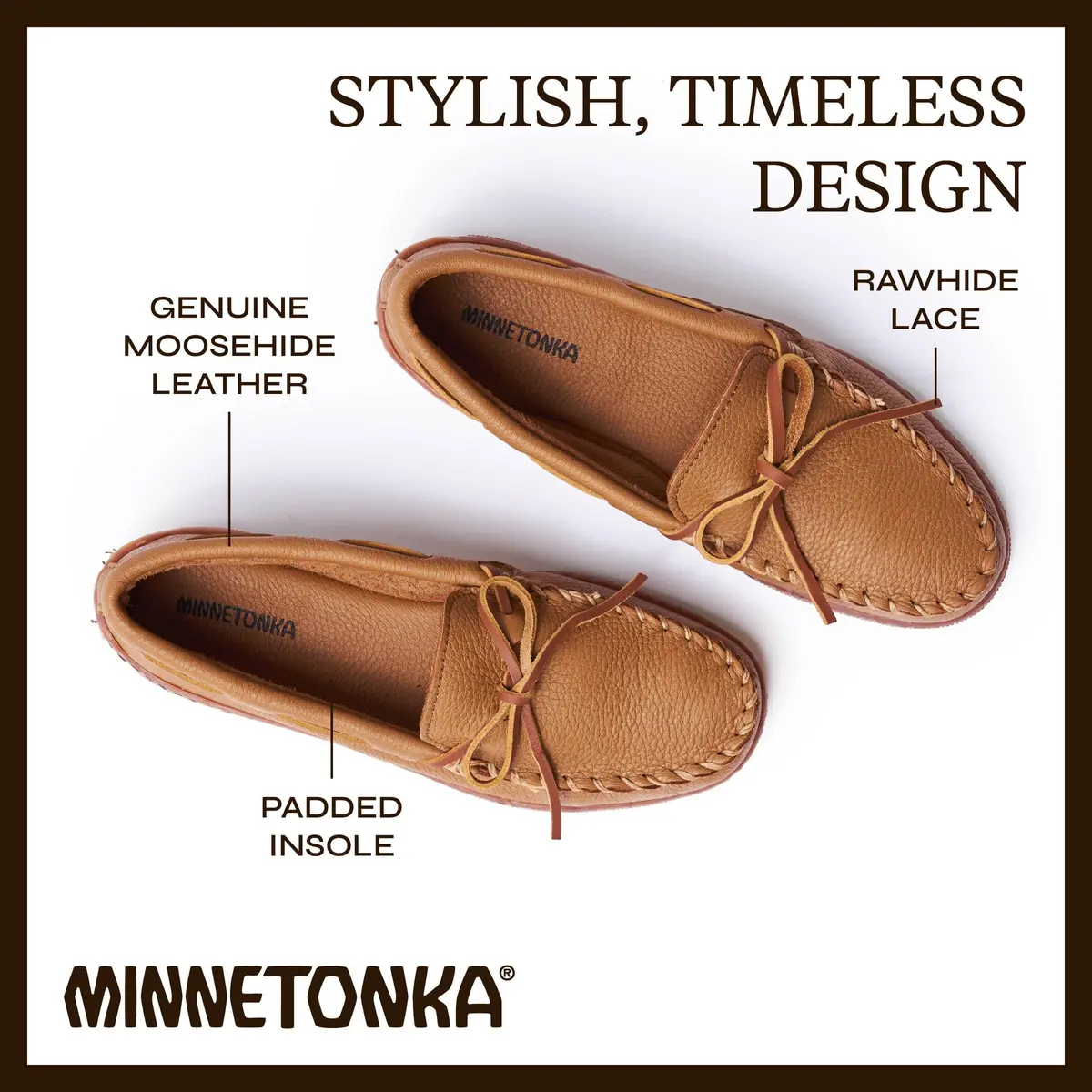 Minnetonka Moosehide Classic Moccasin 12 M US | Thick Moosehide Leather Casual Footwear - view 5