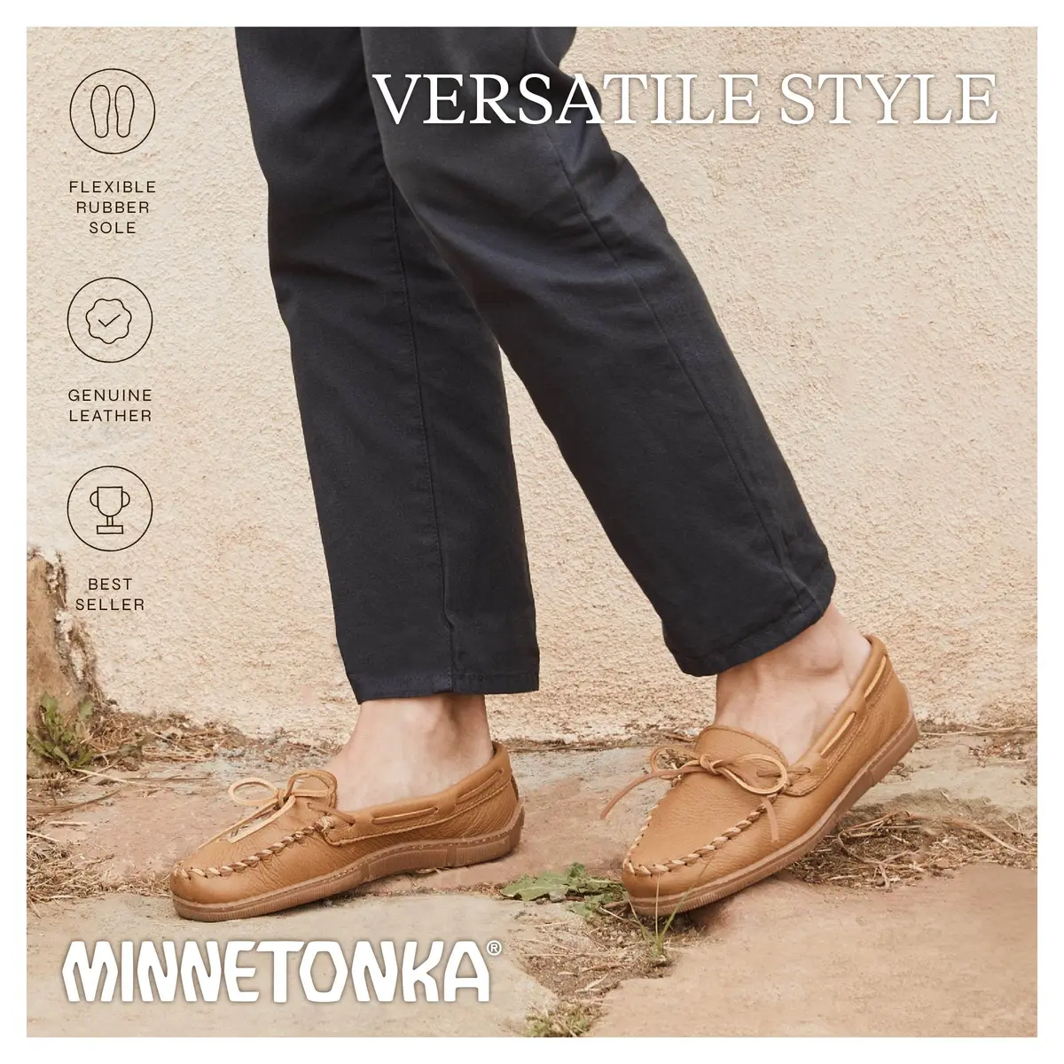 Minnetonka Moosehide Classic Moccasin 12 M US | Thick Moosehide Leather Casual Footwear - view 6