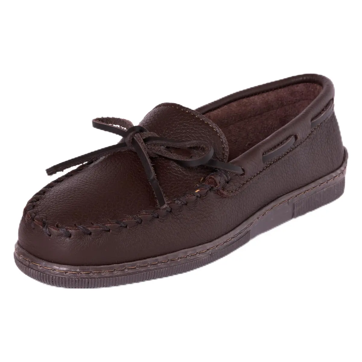 Minnetonka Moosehide Classic Moccasin 12 M US | Thick Moosehide Leather Casual Footwear - main product image