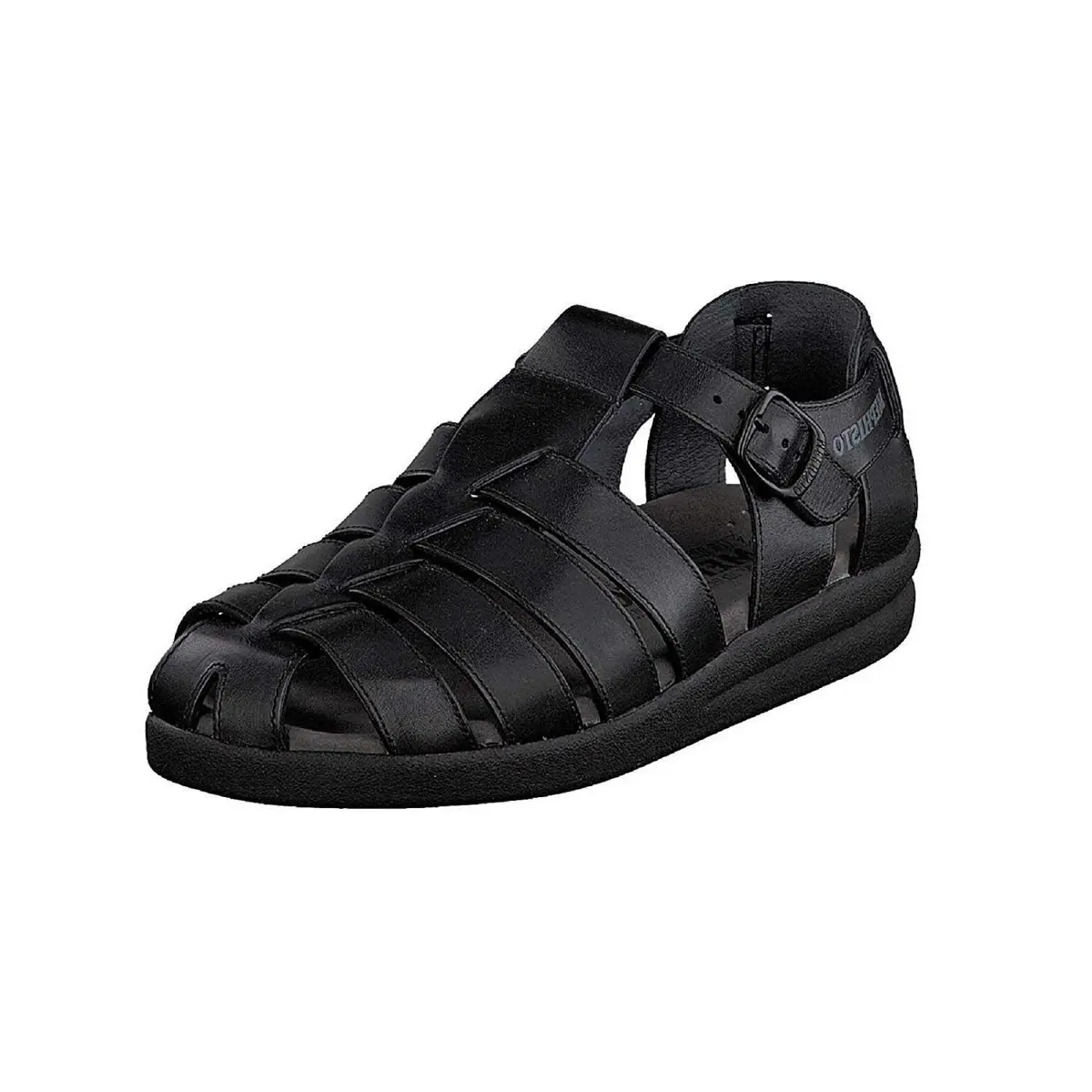 Mephisto Sam Sandals Black Leather 9 M US | Classic Comfort & Support - main product image