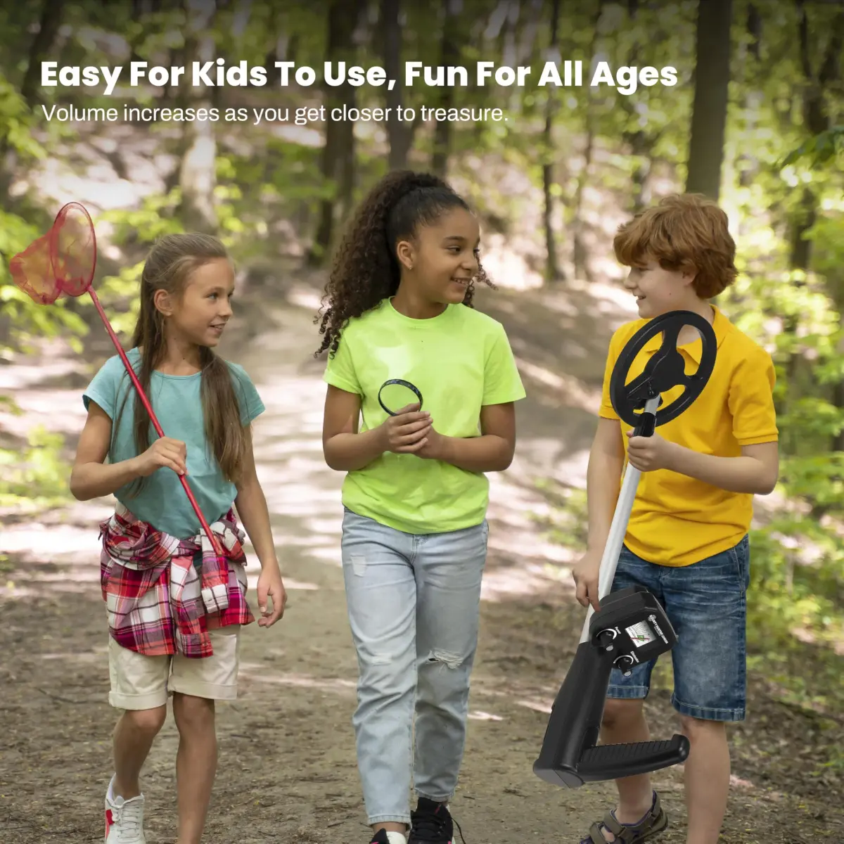 Bounty Hunter Junior Metal Detector for Kids | 15.2 cm (6") Coil, 22"-31.5" Adjustable Length - view 4