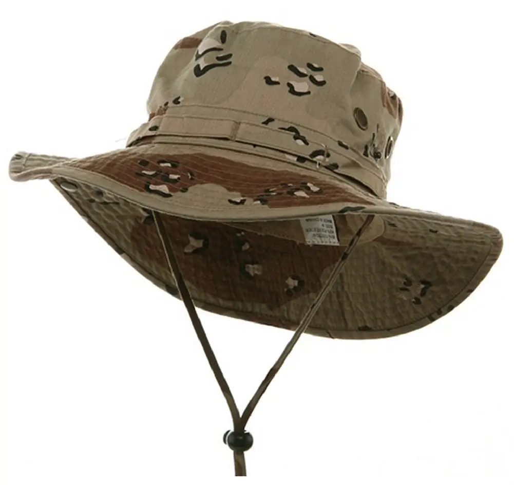 Mega Cap Desert Cotton Twill Washed Hunting Outdoor Hat w/Chin Cord Large | Weather-Resistant, Adjustable Fit - main product image