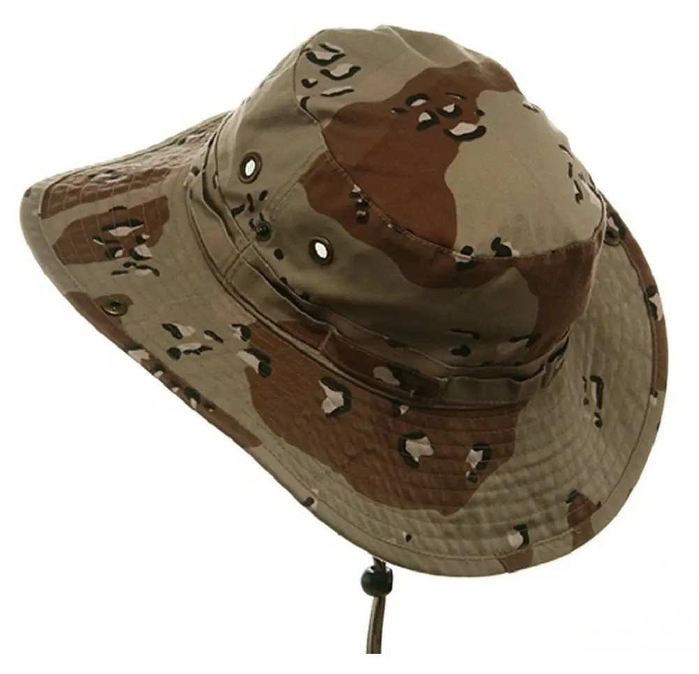 Mega Cap Desert Cotton Twill Washed Hunting Outdoor Hat w/Chin Cord Large | Weather-Resistant, Adjustable Fit - view 2