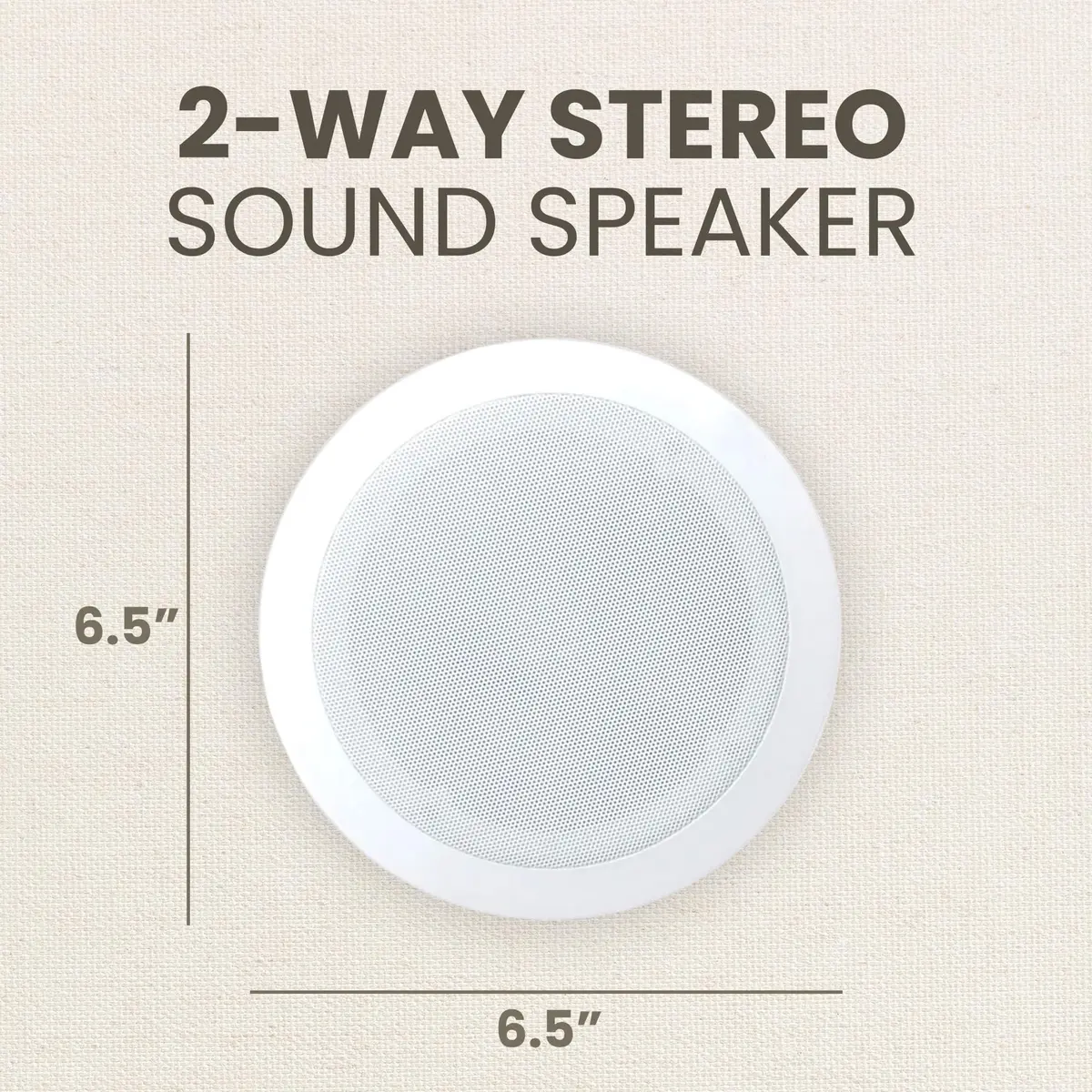 Pyle PDIC61RD 6.5-inch In-Wall/In-Ceiling Speakers - Pair of 2-Way 200W Peak Power | 70Hz-20kHz Frequency Response - view 3