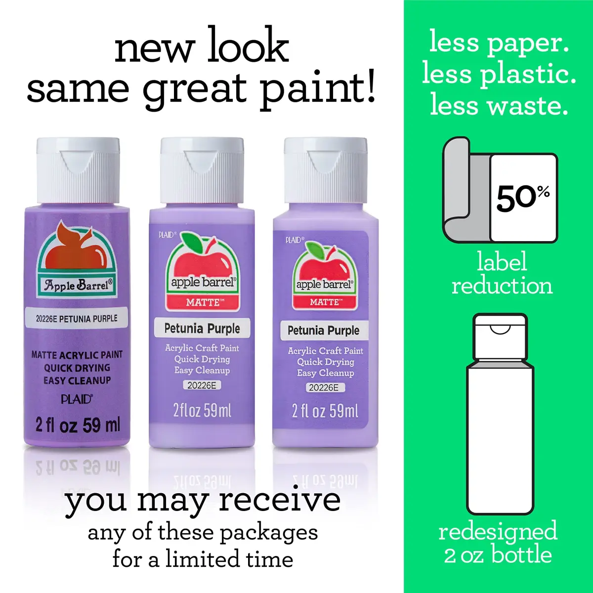 Apple Barrel Acrylic Paint, Neon Blue, 2 fl oz (59 ml) | Non-Toxic, Water-Based Craft Paint - view 2