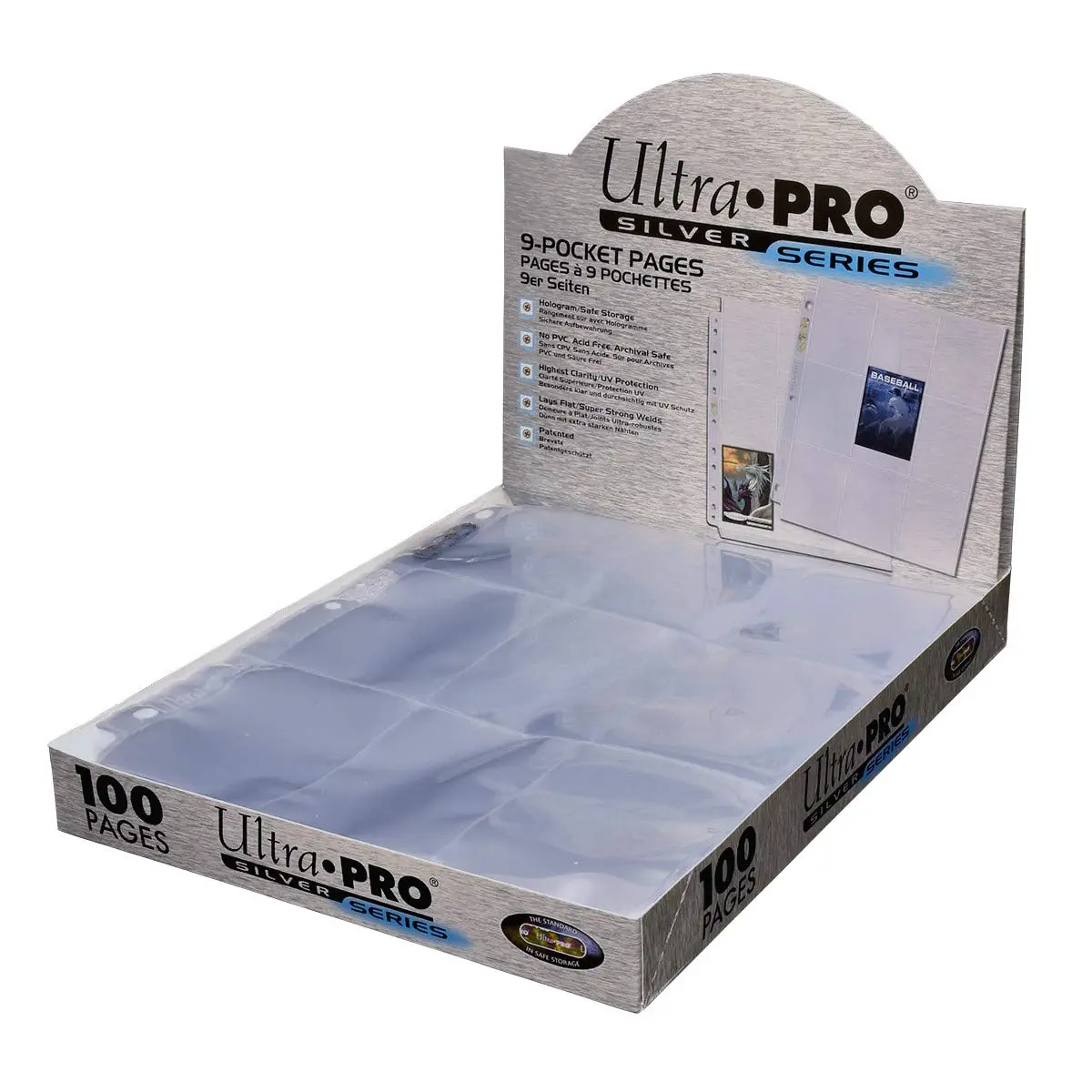 Ultra PRO 11-Hole Punch 9-Pocket Pages Silver Series | Acid-Free, UV Protected, 100 Pages - view 4