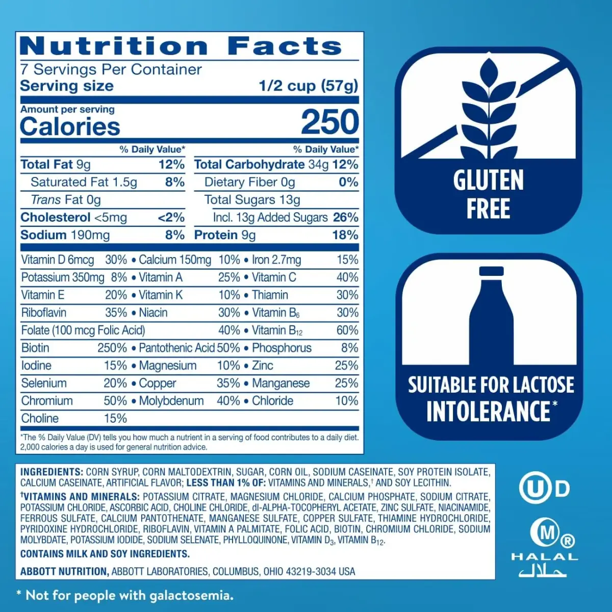 Ensure Original Nutrition Powder Vanilla 397g (14 oz) | 9g Protein Per Serving - view 5