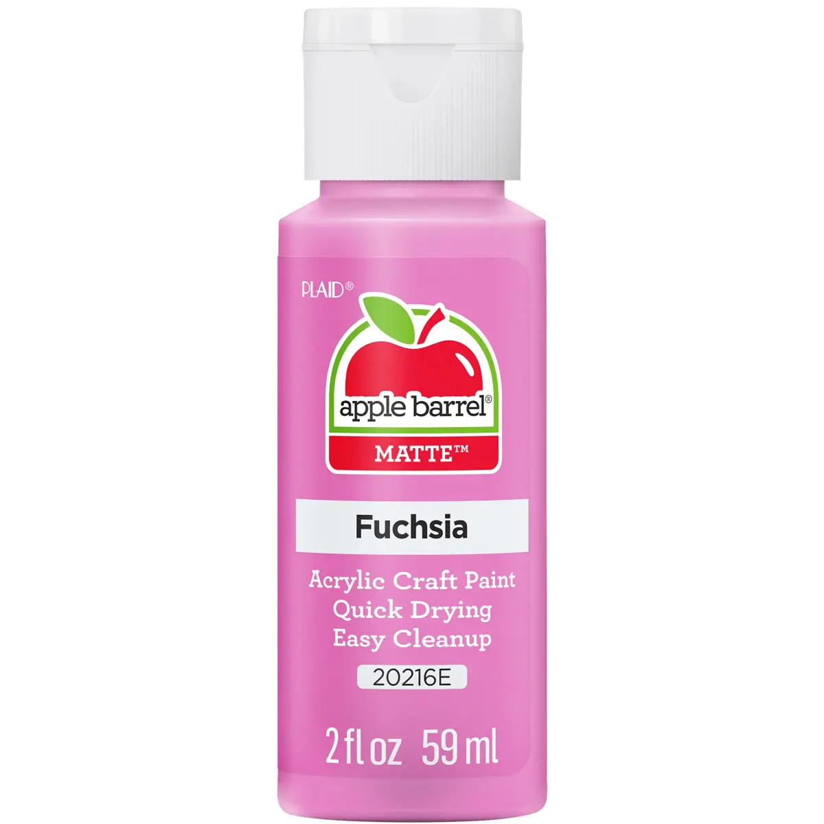 Apple Barrel Acrylic Paint Fuchsia 59ml (2 Fl Oz) | Non-Toxic Matte Finish for Crafts - main product image