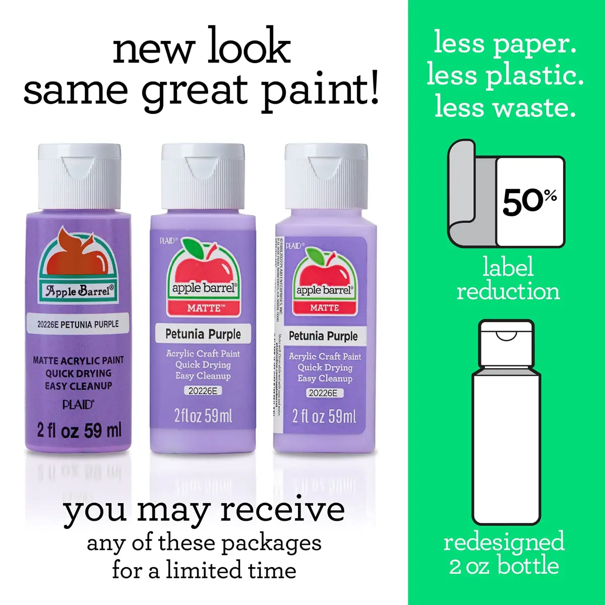Apple Barrel Acrylic Paint Fuchsia 59ml (2 Fl Oz) | Non-Toxic Matte Finish for Crafts - view 2