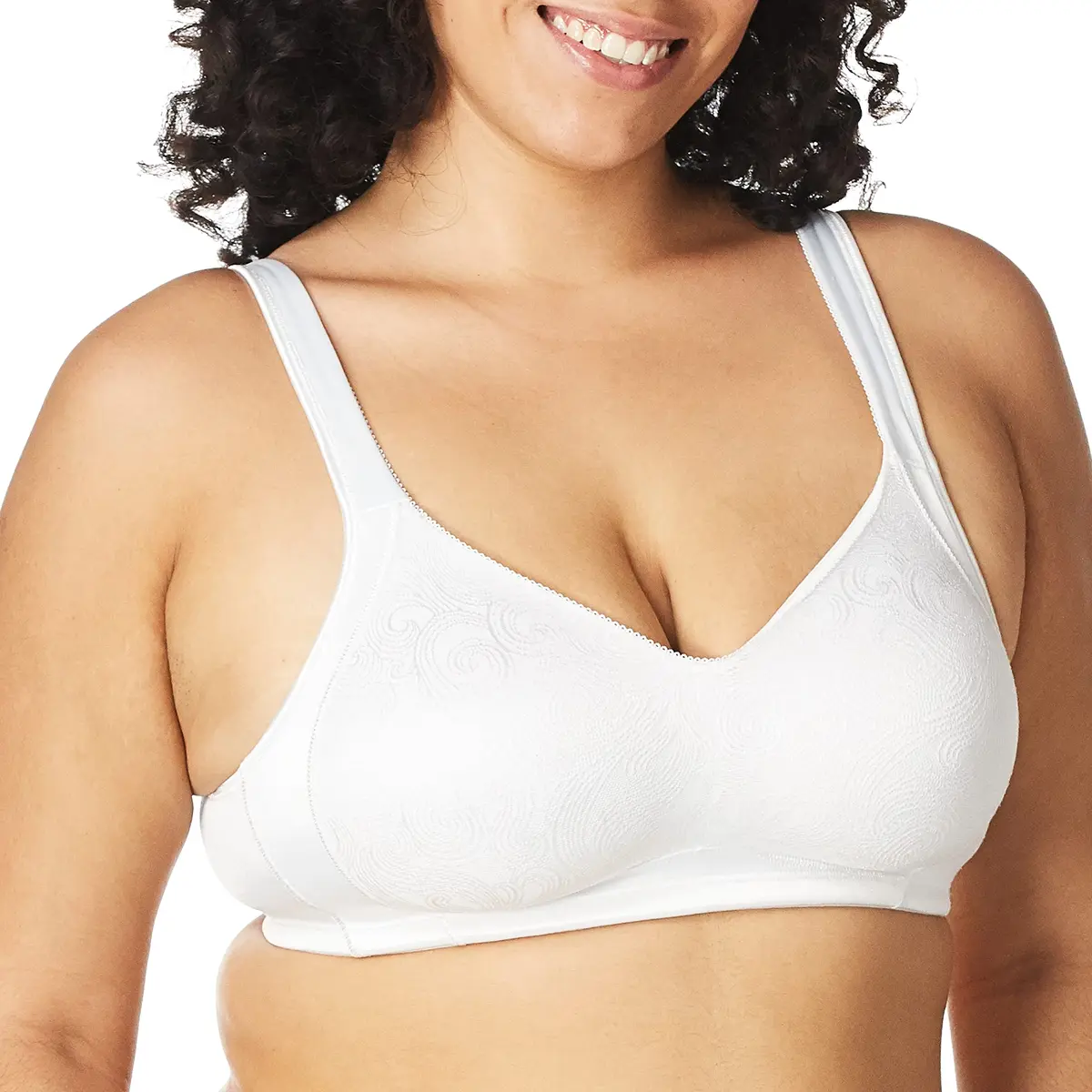 PLAYTEX Womens 18 Hour Original Comfort Strap Full Coverage Us4693, Available in Single and 2-Packs Bras, White, 42C US - view 2
